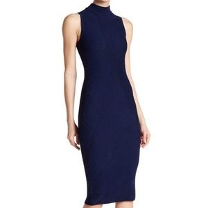 NEW Nicole Miller mock-neck bodycon dress